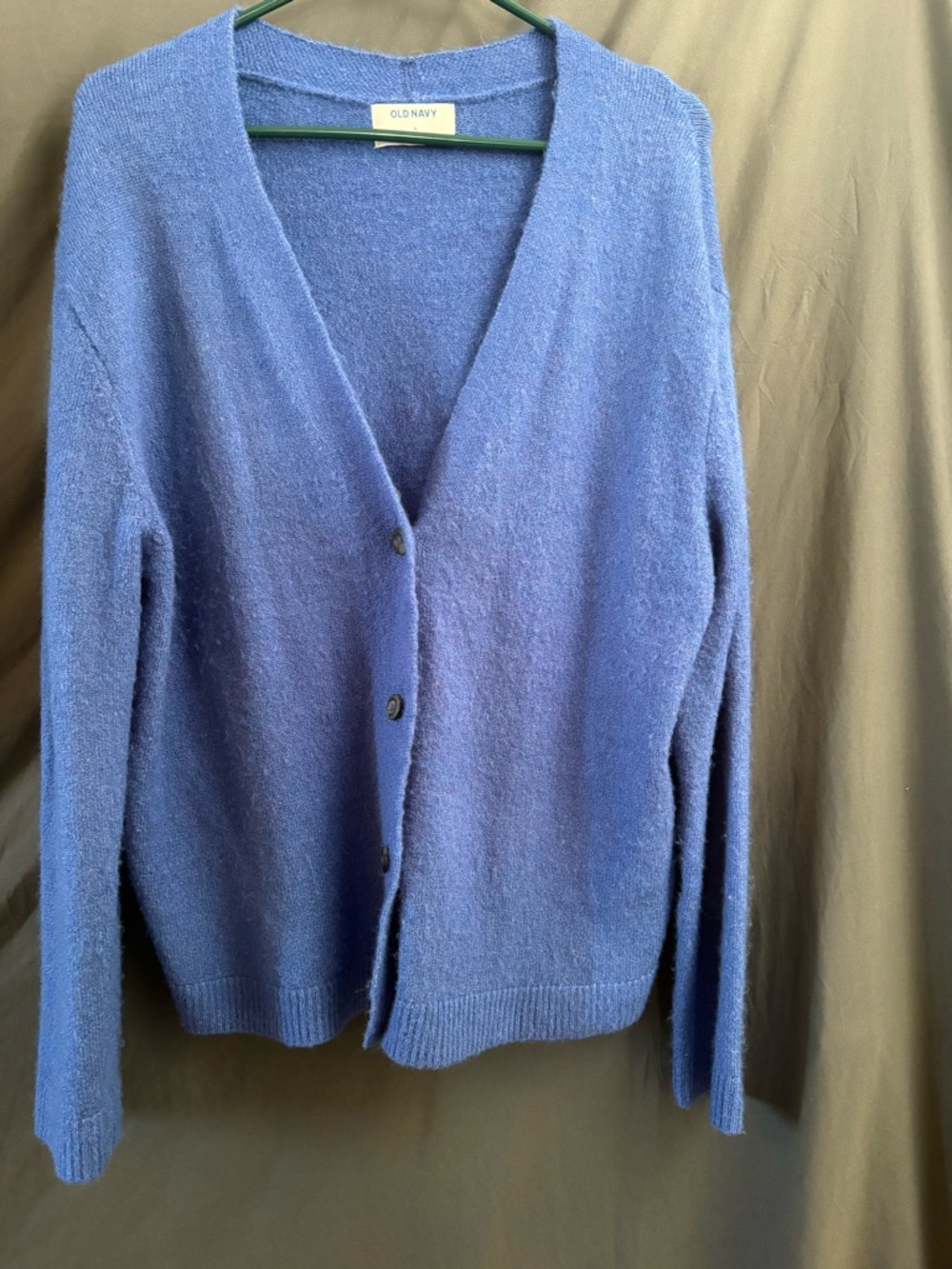 Old Navy Blue V-Neck Button Cardigan